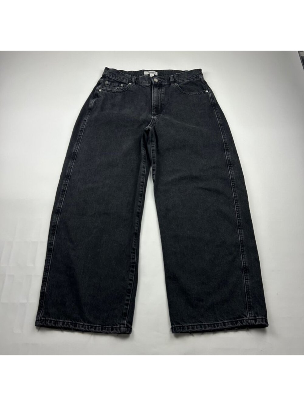 Jason Wu Black Denim Baggy Leg Jeans 6